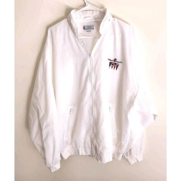 Holland America Cruise Line 100% Nylon Windbreaker Full Zip Jacket Adult XL 1181 - Picture 1 of 15